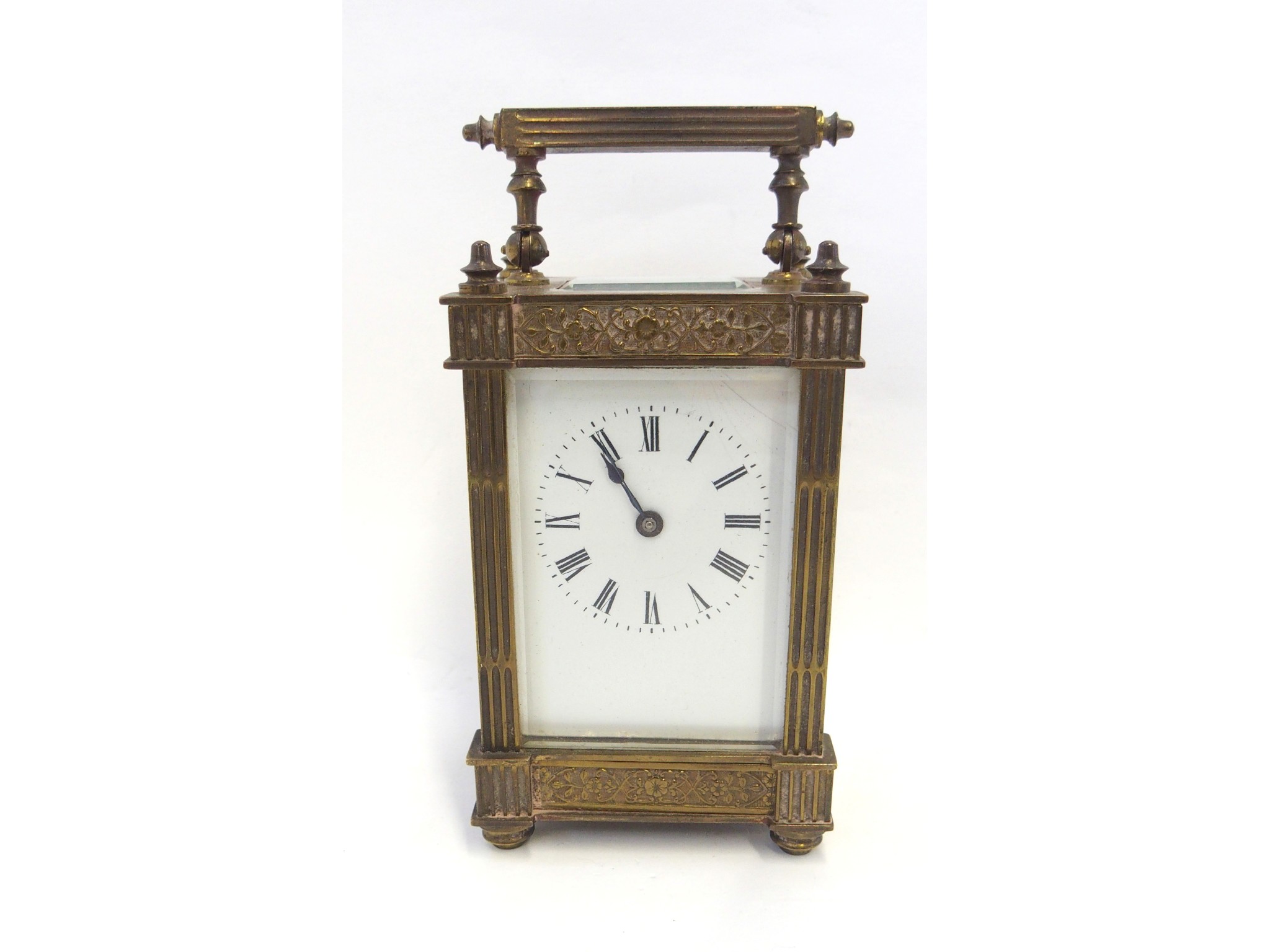 Appraisal: Brass cased carriage clock