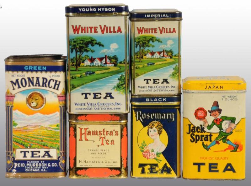 Appraisal: Lot of Tea Tins Description Includes one hard-to-find tin for