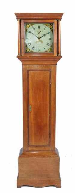 Appraisal: AN EARLY TH CENTURY OAK COTTAGE LONG CASE CLOCK the