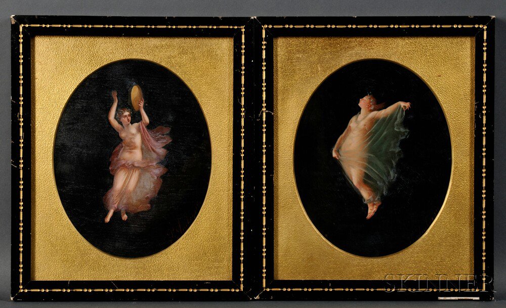 Appraisal: Italian School th th Century Pair of Neoclassical Dancing Nudes