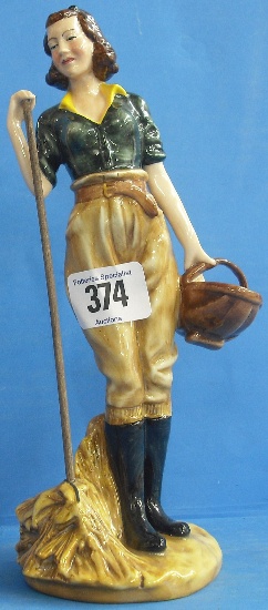 Appraisal: Royal Doulton Figure The Land Girl HN with Certificate