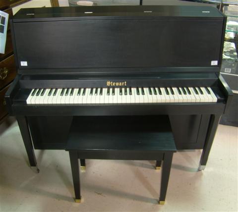 Appraisal: STEWART EBONY CONSOLE EBONIZED PIANO STEWART EBONY CONSOLE EBONIZED MARCO