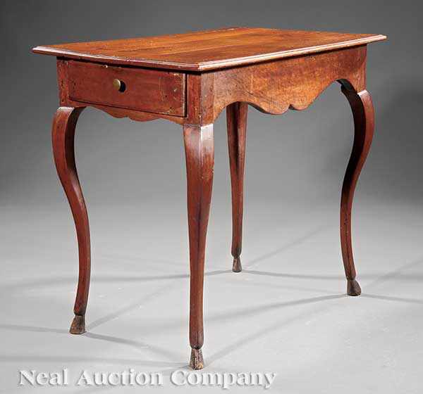 Appraisal: A Louis XV Carved Fruitwood Side Table late th early