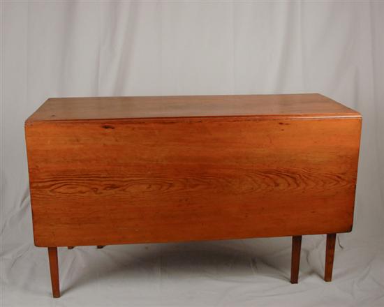 Appraisal: A th C Southern Yellow Pine Deep Drop Leaf Table