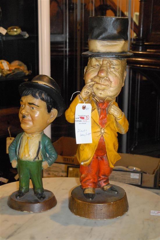 Appraisal: SCULPTURES LAUREL AND HARDY