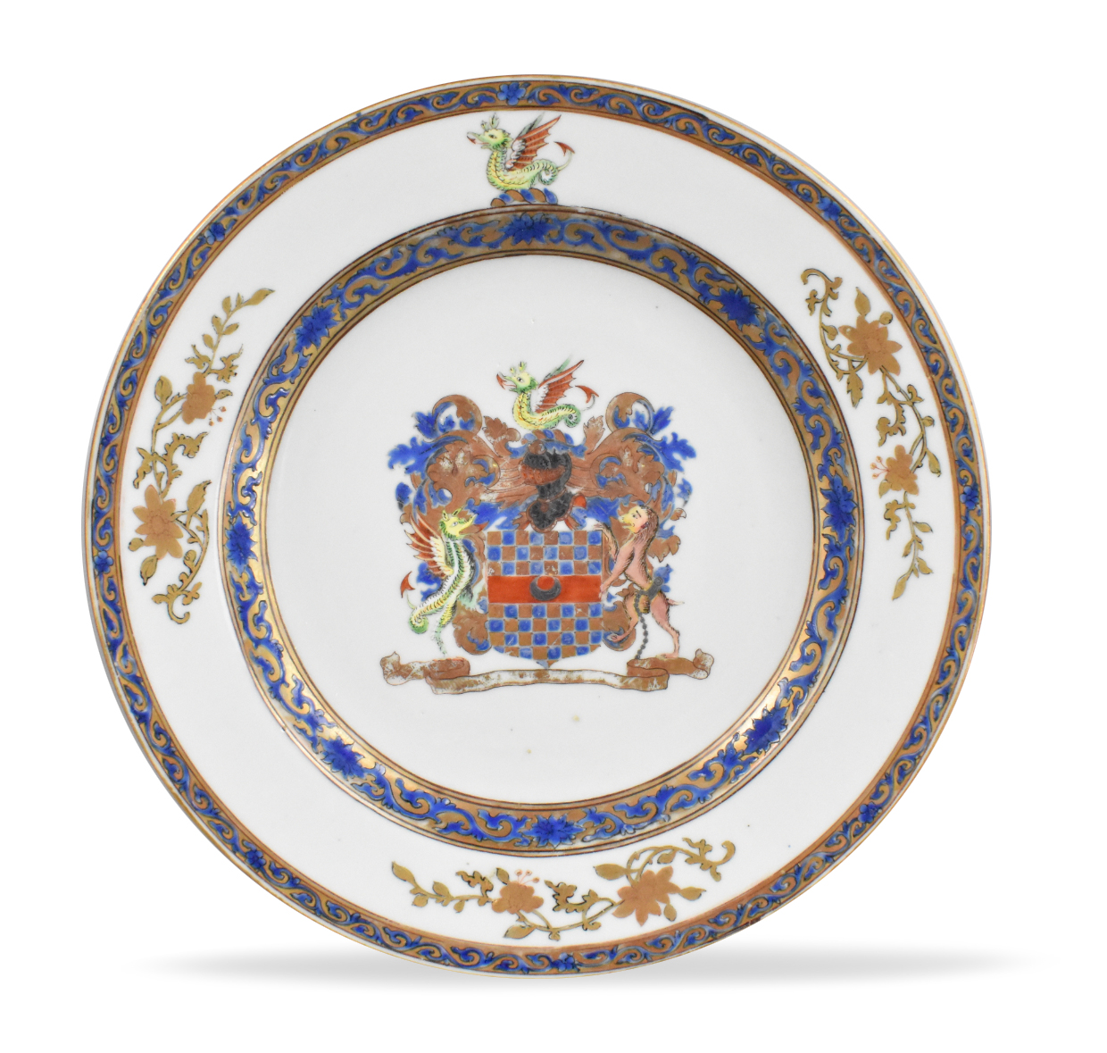 Appraisal: A Chinese for English market Clifford armorial plate dated to