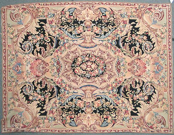 Appraisal: A Needlepoint carpet size approximately ft in x ft in