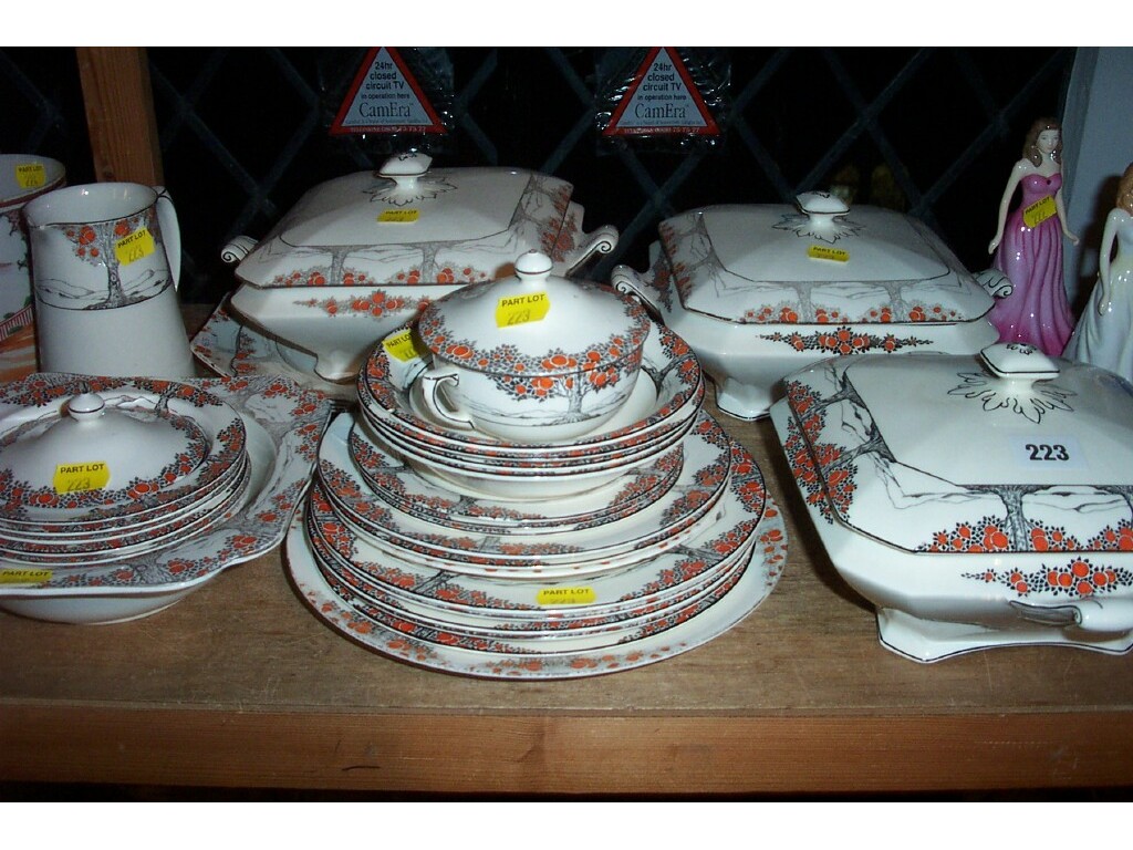 Appraisal: A quantity of Crown Ducal Orange Tree pattern dinner wares