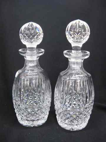 Appraisal: Pair of Waterford Cut Crystal Decanters '' signed excellent