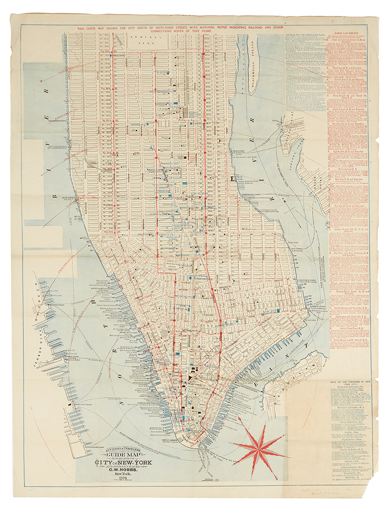 Appraisal: NEW YORK CITY Hobbs C W Citizens and Travelers Guide