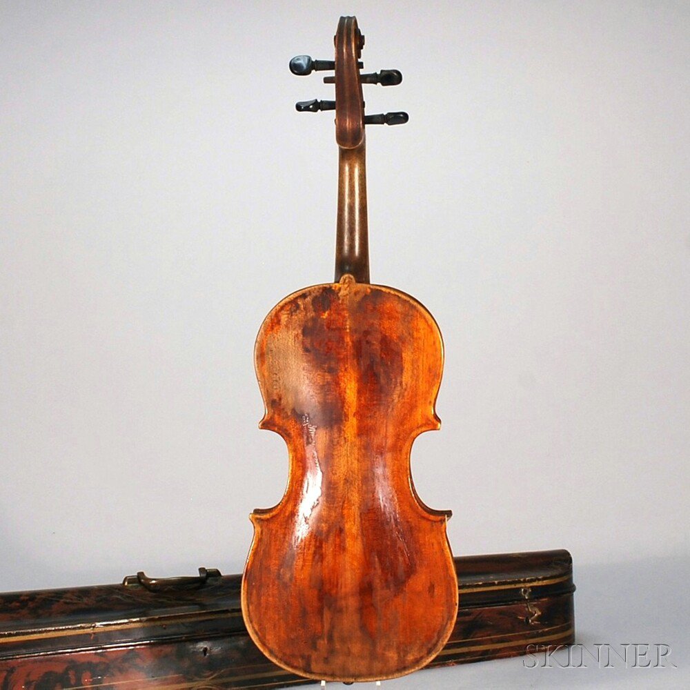 Appraisal: Folk Violin unlabeled length of back mm with bow and