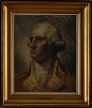 Appraisal: AMERICAN SCHOOL PORTRAIT OF WASHINGTON Oil on canvas relined x