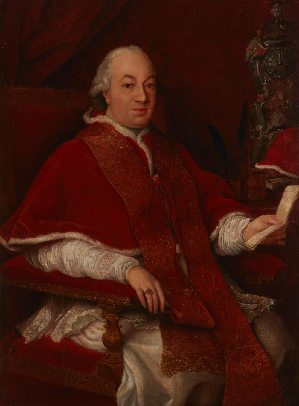 Appraisal: Attributed to Pompeo Girolamo Batoni - Italian Portrait of Pope