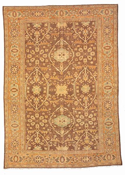 Appraisal: A Mahal carpet Central Persia circa size approximately ft in