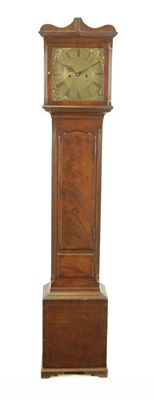 Appraisal: An day mahogany longcase clock the inch brass dial signed