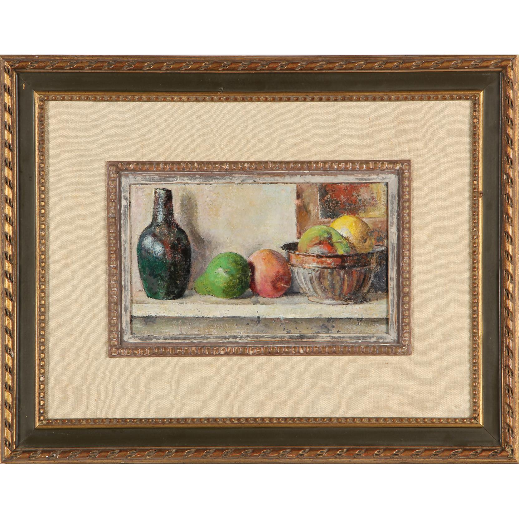 Appraisal: Continental School th century Still Life with Fruit oil on