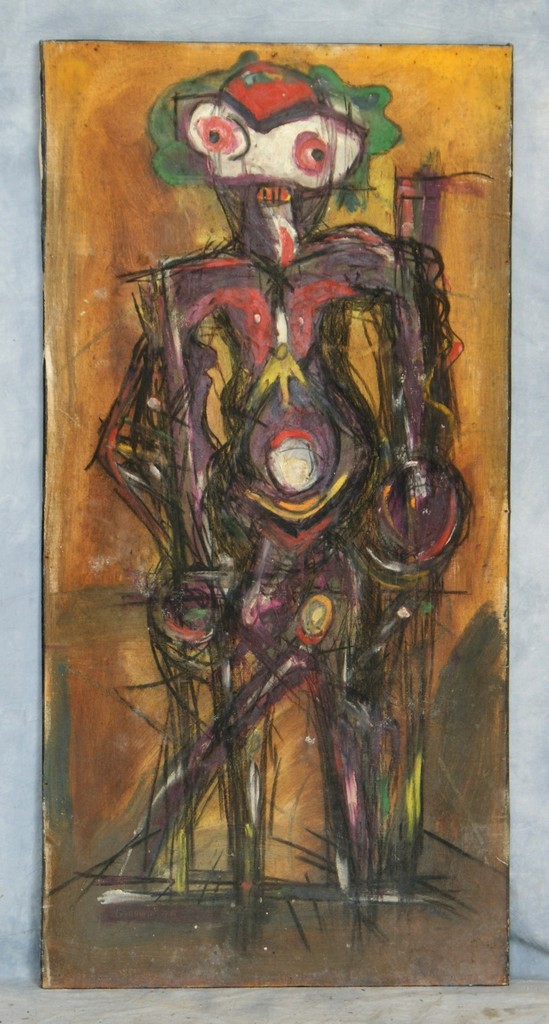 Appraisal: Calloway American th c o c Abstract figure x