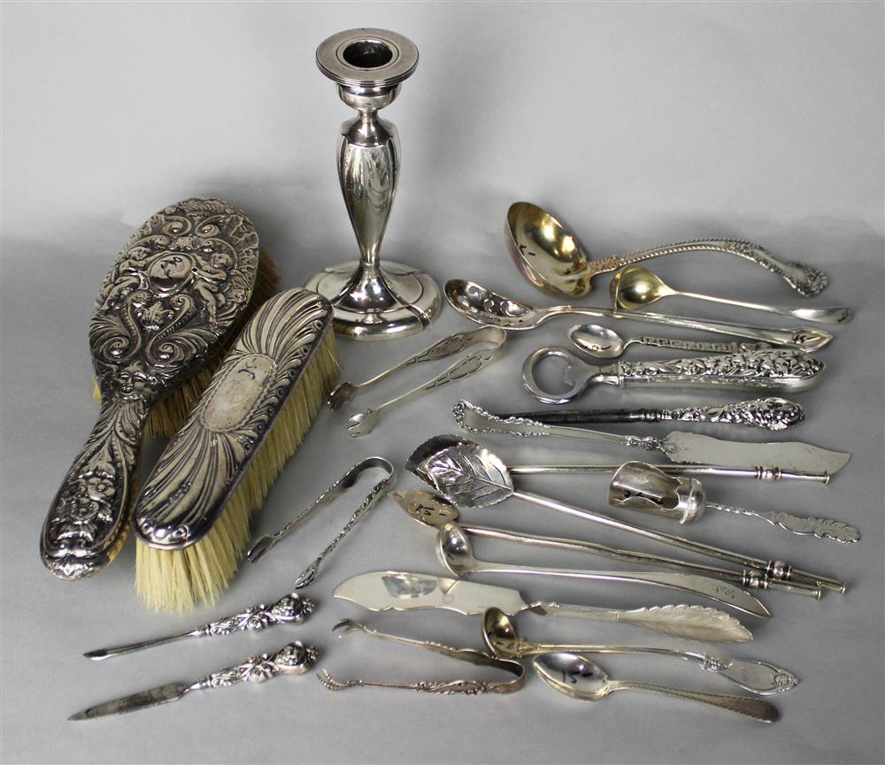 Appraisal: GROUP OF ASSORTED SILVER ITEMS including two English small pieces