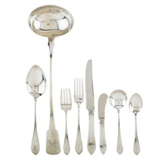 Appraisal: WATSON STERLING SILVER FLATWARE Seventy-three dinner forks salad dessert forks