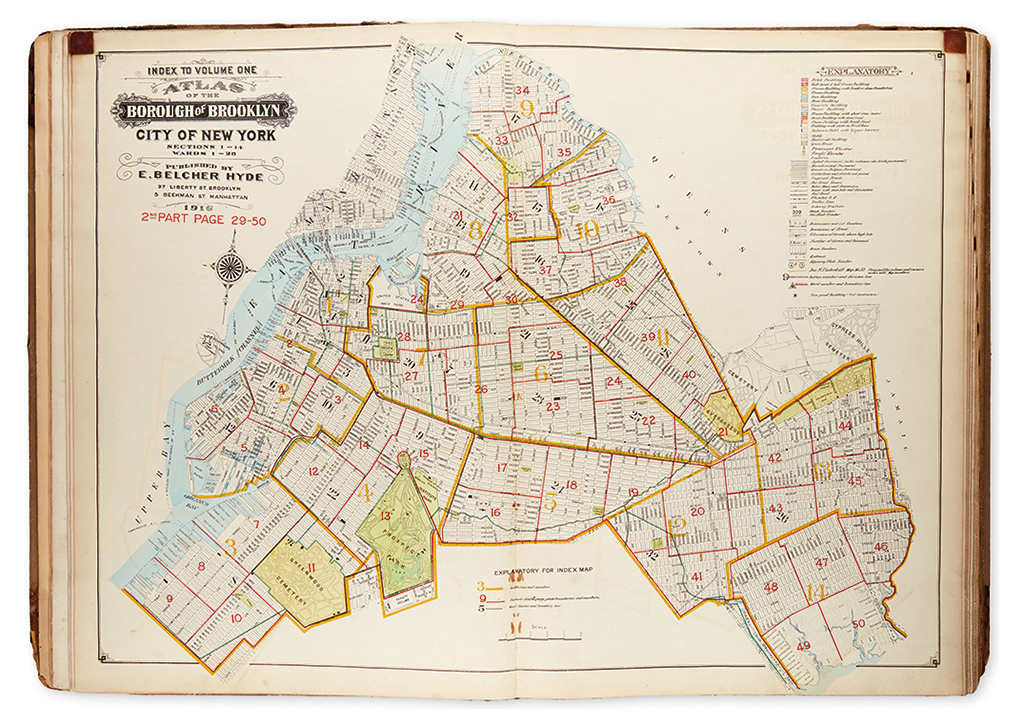 Appraisal: NEW YORK CITY - BROOKLYN Hyde E Belcher Atlas of