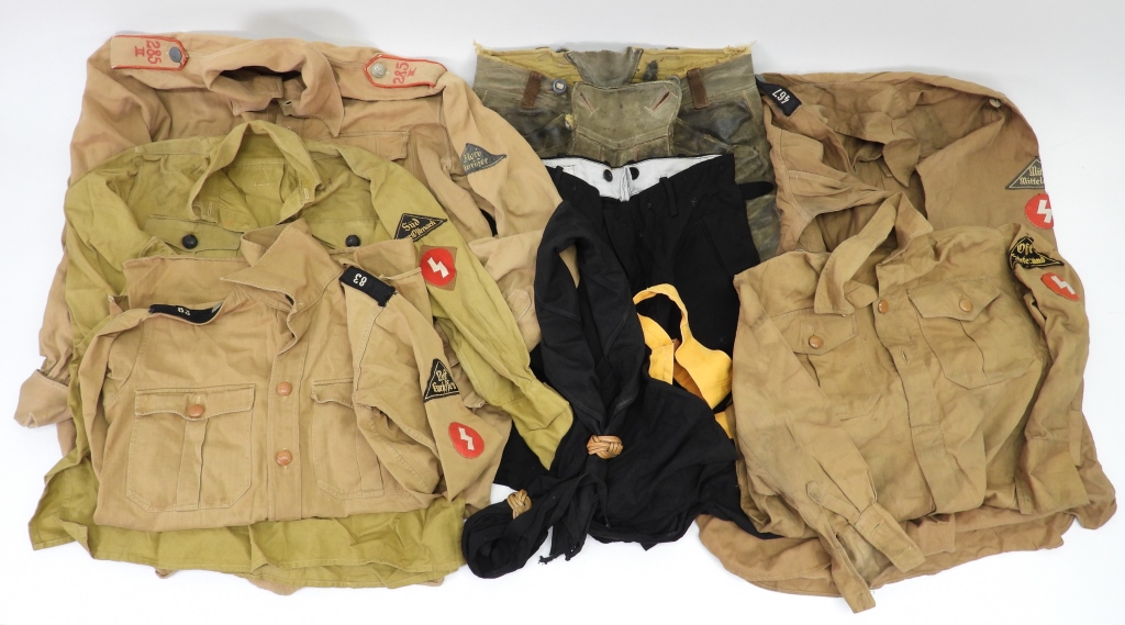 Appraisal: GROUP OF WWII GERMAN HITLER YOUTH ITEMS Germany A khaki