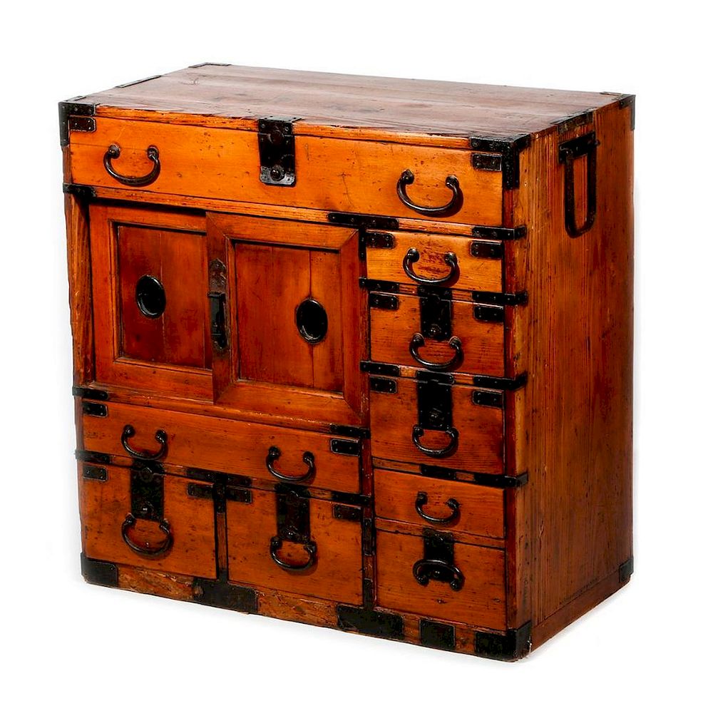 Appraisal: th Century Japanese Tansu A th century Japanese Merchant tansu