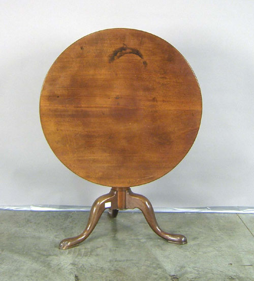 Appraisal: George II mahogany tea table ca h w