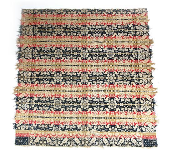 Appraisal: OHIO JACQUARD COVERLET Gabriel Rausher Delaware County wool and cotton