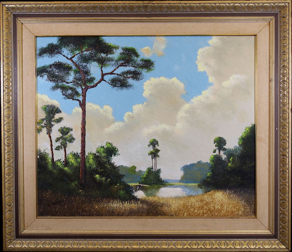 Appraisal: Russell Scheibenberger Florida th C Russell Scheibenberger Florida th Century