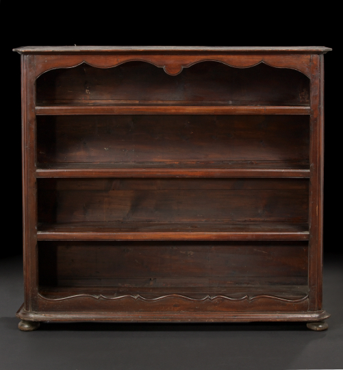 Appraisal: French Provincial Fruitwood and Oak Bookcase third quarter th century