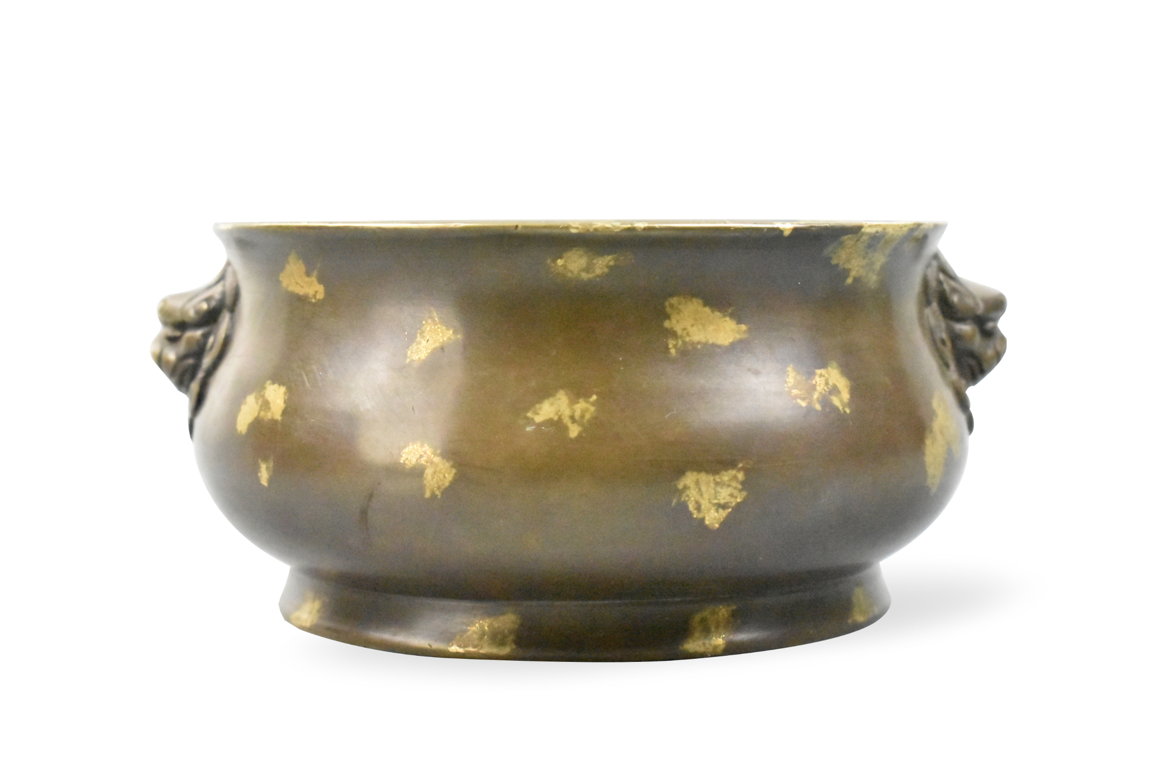 Appraisal: A Chinese gilt splashed bronze censer dating from the th