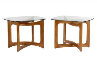 Appraisal: Pair Sculptural Adrian Pearsall Side Tables Attributed to Adrian Pearsall