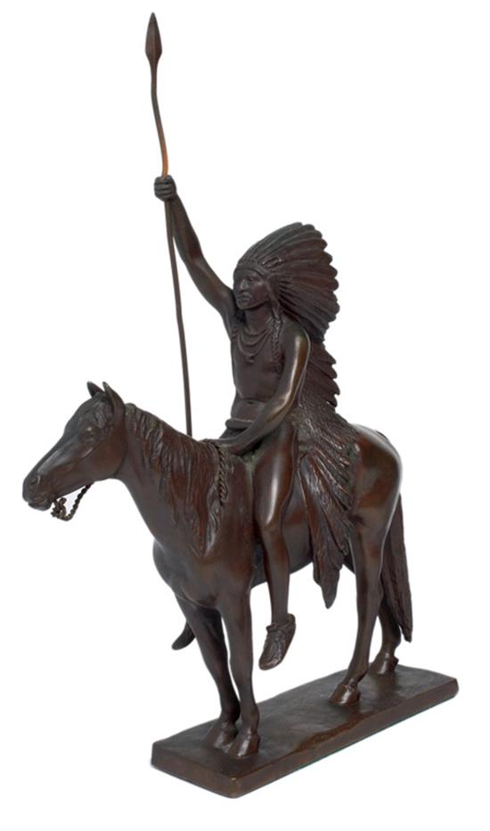 Appraisal: CYRUS E DALLIN American - Signal of Peace bronze with