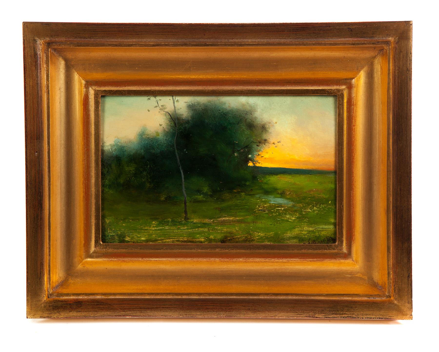 Appraisal: LANDSCAPE SIGNED HASKELL AMERICAN SCHOOL EARLY TH CENTURY Oil on