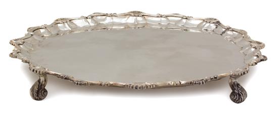 Appraisal: Sale Lot An English Silver Tray Crispin Fuller London marked