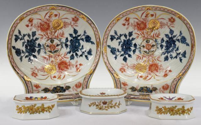 Appraisal: lot of Mottahedeh porcelain tableware including shell-form bowls reproduction with