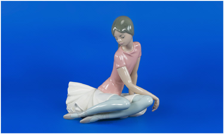 Appraisal: Lladro Figure 'Seated Ballerina' inches in diameter