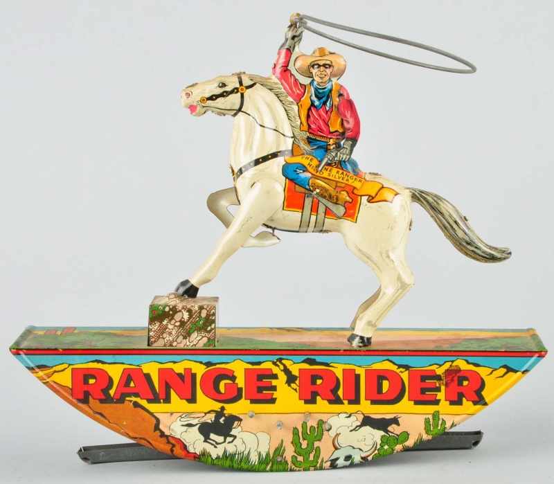 Appraisal: Tin Marx Lone Ranger Range Rider Wind-Up Toy Description American