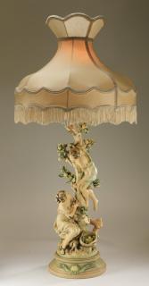 Appraisal: Mid th c figural table lamp h Figural table lamp