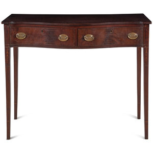 Appraisal: A George III Mahogany Bowfront Sideboard Circa Height x width