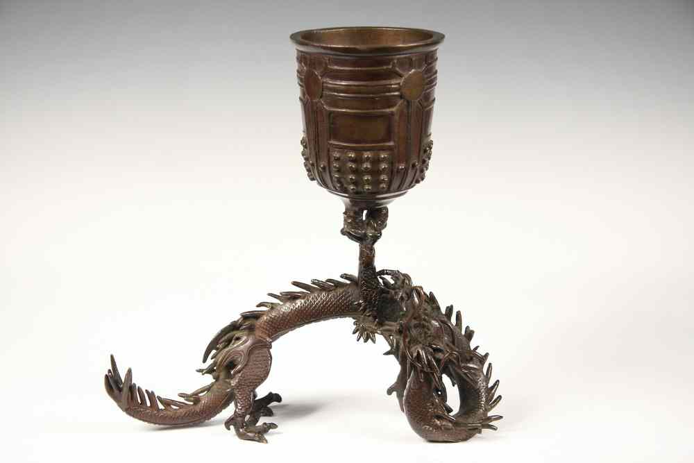 Appraisal: JAPANESE BRONZE CENSER - Meiji Period Bronze Censer in the