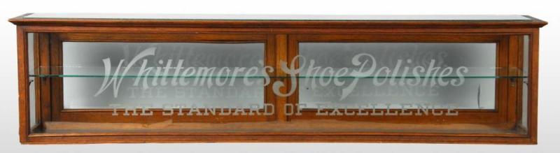 Appraisal: Whittemore's Shoe Polishes Display Case Description Whittemore's Shoe Polishes etched