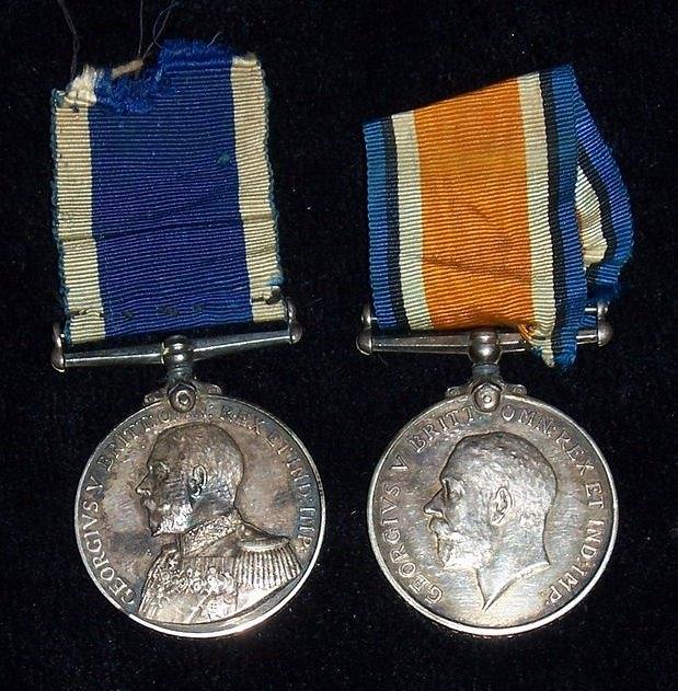 Appraisal: British War and Royal Naval LSGC Medals a pair George