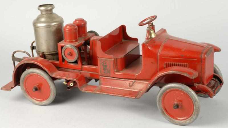 Appraisal: Pressed Steel Buddy L Fire Pumper Truck Description American Circa