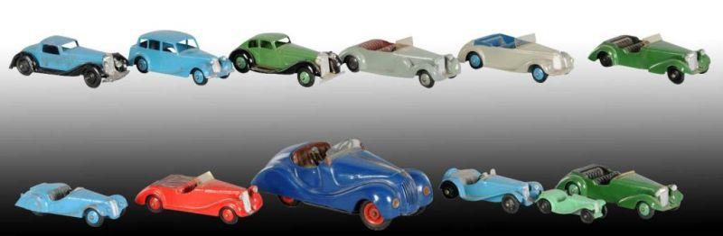 Appraisal: Lot of Dinky Schuco Car Toys Description Includes Dinky cars