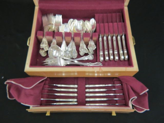 Appraisal: pc Towle Old Master Sterling Flatwareservice for with servers butters