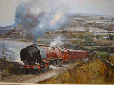 Appraisal: FRANK WASS Duchess of Hamilton on the KWV Railway signed