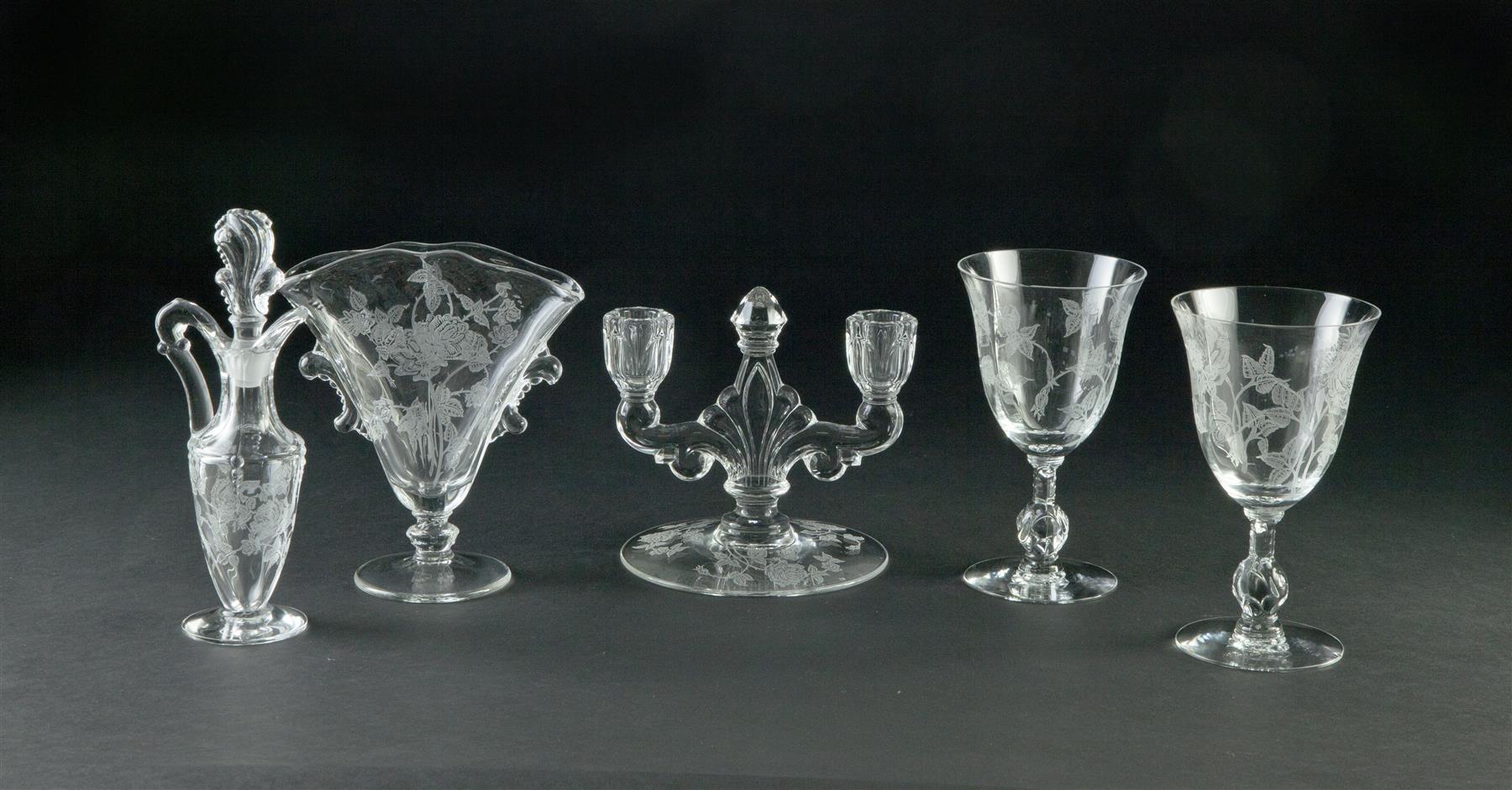 Appraisal: GROUP OF MISCELLANIOUS DEPRESSION GLASS MOSTLY HEISEY American nd quarter-