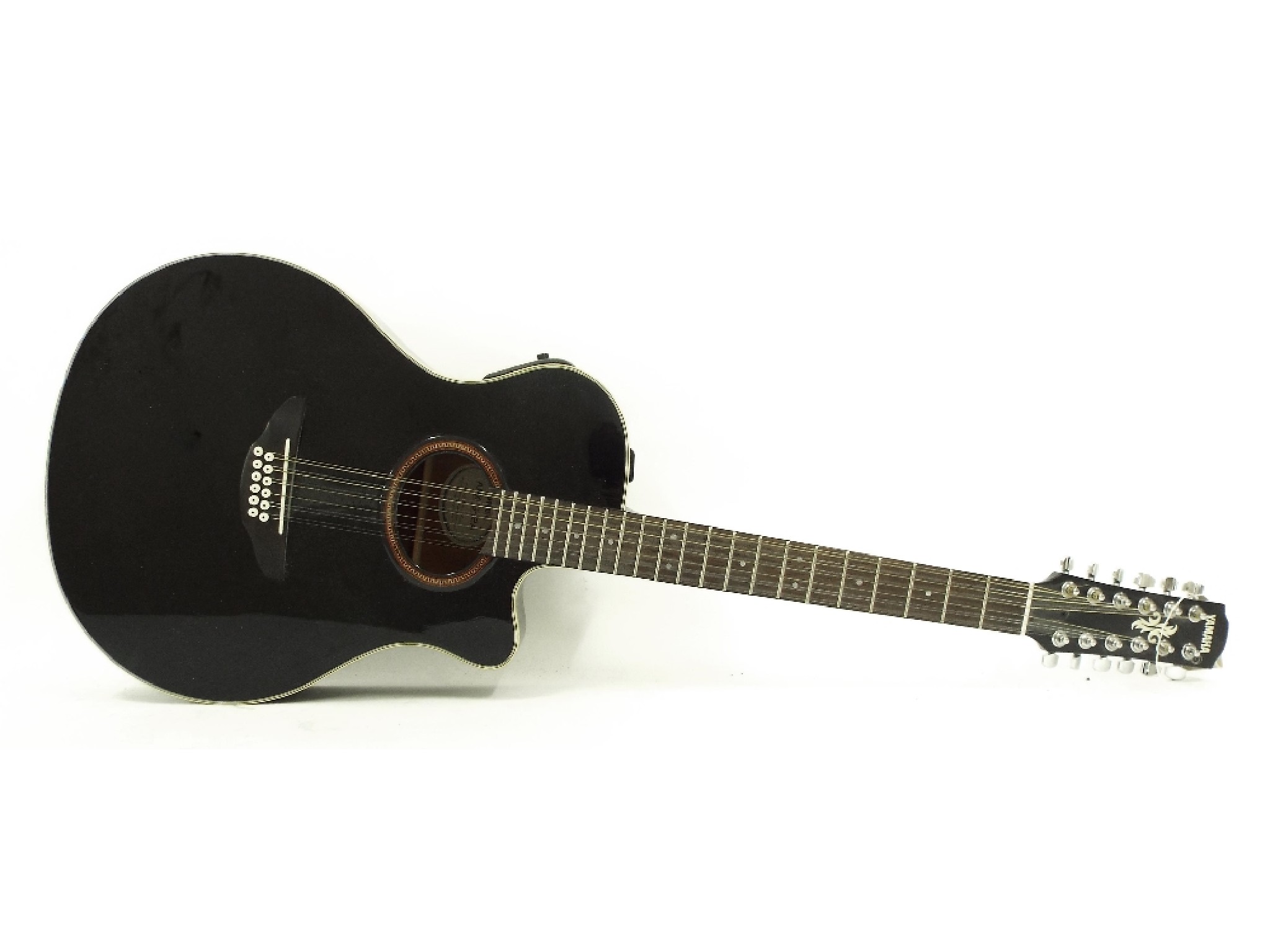 Appraisal: Yamaha APX- - A electro-acoustic twelve string guitar black finish