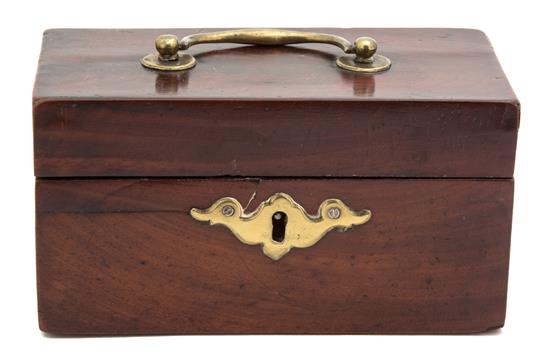 Appraisal: Sale Lot An English Brass Mounted Mahogany Box th century